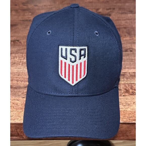 Nike Heritage86 Dri-Fit USA United States Hat Cap Campus Blue Soccer USMNT - Picture 1 of 6